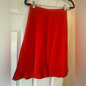 Ann Taylor Ann Taylor Red "Car Wash" skirt - 0 P
